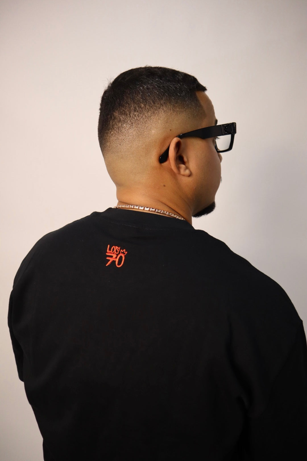 “LOS 70 NG” SHORT PANT SET (BLACK WITH RED)