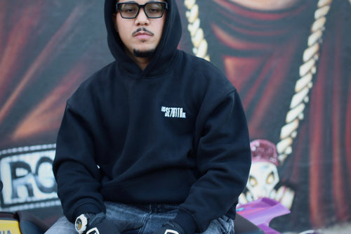 basic black sweatshirt Los7ONG